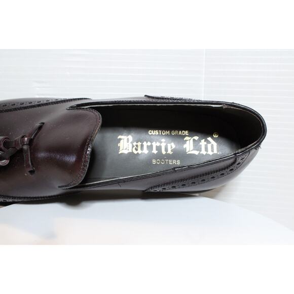 Vintage Barrie Ltd 613 Tassel Loafers Burgundy 11D Custom Grade Dress Shoes main image 7